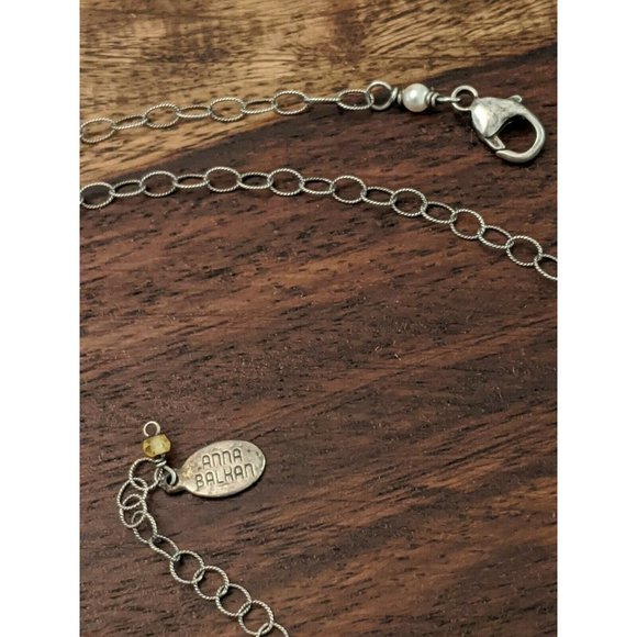 Anna Belkan Sterling Gemstone Bead Chain Necklace - Picture 8 of 8